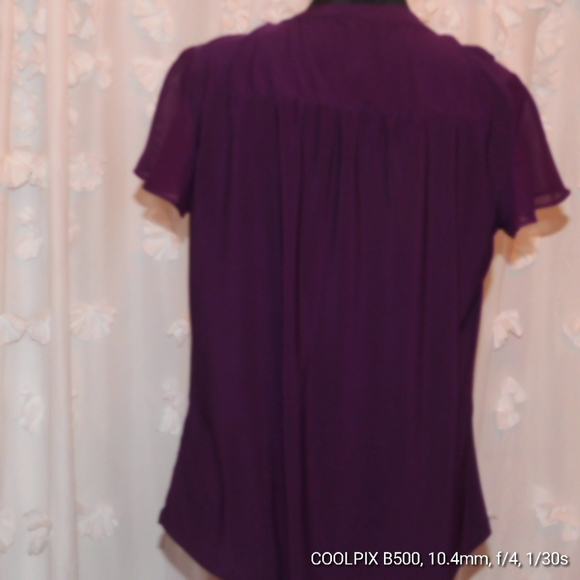 Concept blouse size medium beautiful deep blum color - Picture 3 of 4